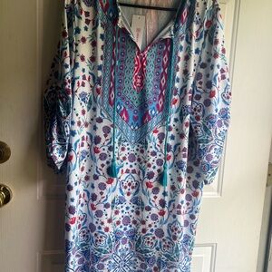 Floral Patterned Tunic Dress